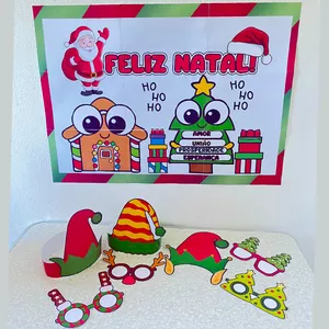 Imagem de capa para o Ebook Painel De Natal + Gorros e Óculos