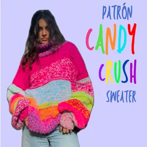 Imagen de portada para Ebook Patrón: The Candy Crush Sweater