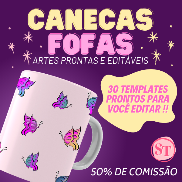 Imagem do curso PACK DE TEMPLATES PARA CANECAS FOFAS