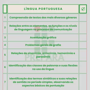 Imagem de capa para o Ebook Checklist dos Assuntos © IF Prepara