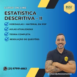 Imagem de capa para o Curso online Estatística Descritiva - II