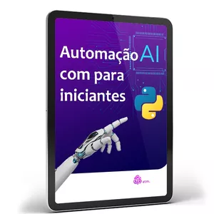Imagem de capa para o Ebook Automação com IA para iniciantes.