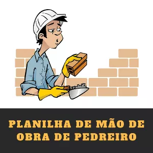 Imagem de capa para o Ebook Planilha de Mão de Obra de Pedreiro por m2