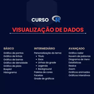 Imagem de capa para o Curso online Visualização de dados no R