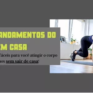 Imagem de capa para o Ebook OS 10 MANDAMENTOS DO TREINO EM CASA