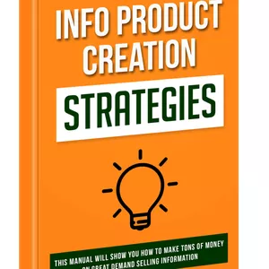 Imagem principal do produto Info Product Creation Strategies