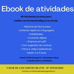 Imagem principal do produto Ebook de Atividades prontas 