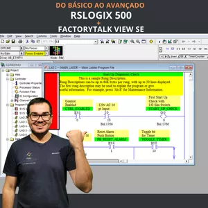 Imagem de capa para o Curso online RSLogix 500 Básico e Avançado