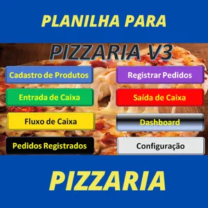 Planilha Planilha Pizzaria Versão 3 🍕🍕🍕