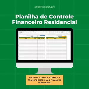 Imagem de capa para o Ebook Planilha do Excel de Controle Financeiro Familiar Simplificado + Vídeo Aula Exclusivo