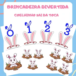 Imagem de capa para o Ebook Coelhinho sai da toca