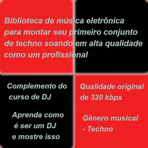 Imagem principal do produto Música Eletrônica - Galeria Techno para sua primeira apresentação de DJ