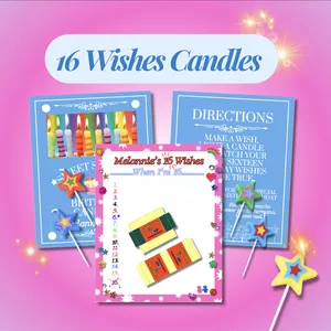 Imagen de portada para Ebook Plantilla Editable en Canva - 16 Deseos Película
