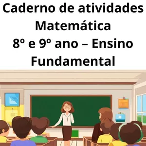 Imagem de capa para o Curso online Caderno de atividade de matemática - 8º e 9º ano - Ensino Fundamental (Word)