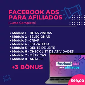 Imagem do curso Facebook Ads Para Afiliados