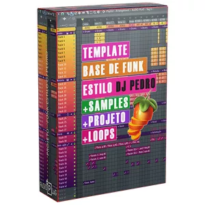 Imagem de capa para o Curso online Template | Fl Studio | Base de Funk Estilo Dj Pedro | Projeto | Samples | Loops