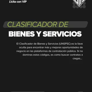 Imagen de portada para Curso online Clasificador de bienes y servicios - UNSPSC