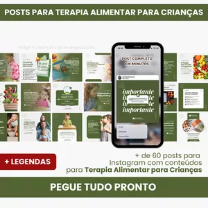 PACK PARA TERAPIA ALIMENTAR PARA CRIANÇAS