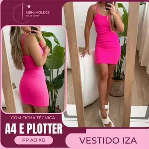 Imagem de capa para o Curso online VESTIDO IZA - Molde em PDF