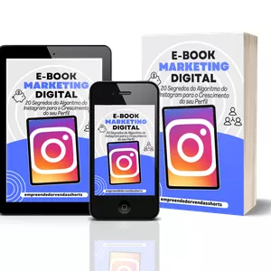 Imagem de capa para o Ebook 20 Segredos do Algoritmo do Instagram para o Crescimento do seu Perfil