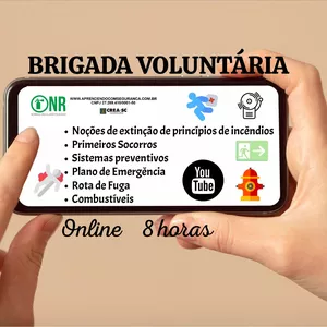 Imagem principal do produto FORMAÇÃO DE  BRIGADA VOLUNTÁRIA  ONLINE  NÍVEL BÁSICO 8 HORAS