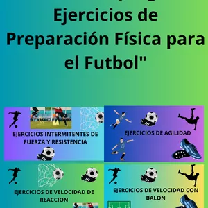 Imagen de portada para Ebook "Potencia tu Juego: 107 Ejercicios de Preparación Física para el Futbol"