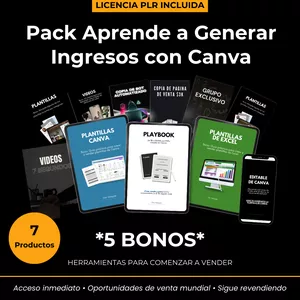 Imagen de portada para Curso online PACK APRENDE A VENDER CON CANVA