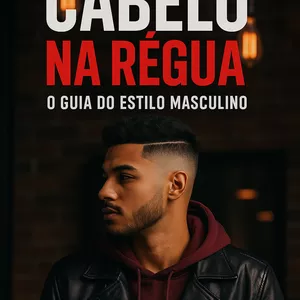 Imagem de capa para o Ebook CABELO NA REGUA-O GUIA DO ESTILO MASCULINO