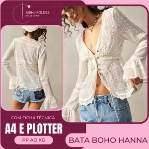 Imagem de capa para o Curso online BATA BOHO HANNA - Molde em PDF