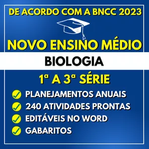 Imagem de BIOLOGIA - Planejamentos e Atividades - Novo Ensino Médio 2023 criado por ALFABETINHO na hotmart