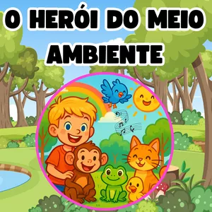Imagem de capa para o Ebook HISTÓRIA O Herói do Meio Ambiente, de Lívia Alencar (Com Palitoches, Atividades Prontas, Plano de Aula, Sequência Didática)