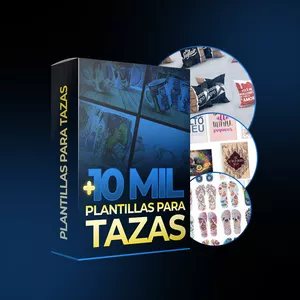 Imagen de portada para Curso online Mega Pack con +10 Mil Plantillas para Sublimar Tazas