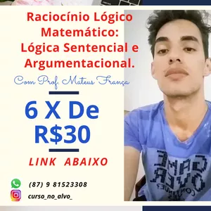 Imagem de Raciocínio Lógico Matemático: Lógica Sentencial e Argumentacional. criado por Ivaldo Rodrigues de Lima na hotmart