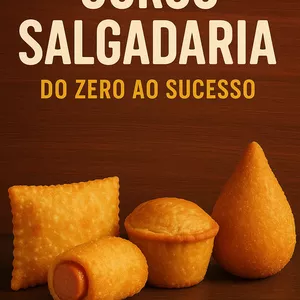 Imagem de capa para o Ebook CURSO SALGADARIA - DO ZERO AO SUCESSO 