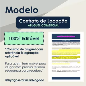 Imagem de capa para o Ebook Contrato de Locação de Imóvel Comercial - Contrato de Aluguel