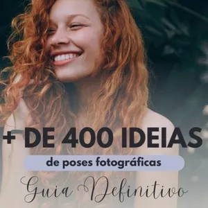 Imagem de capa para o Curso online Guia com mais de 400 ideias de poses fotográficas 