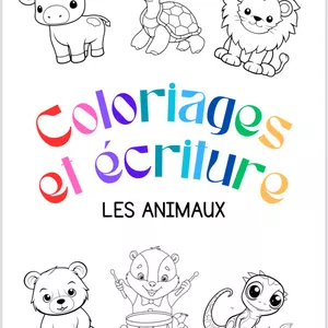 Imagen de portada para Ebook coloriages el écrilen LES ANIMAUX