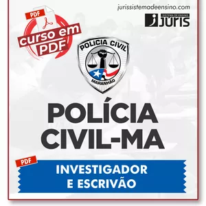 Imagem de capa para o Curso online PDF Polícia Civil-MA | Investigador e Escrivão