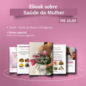 Imagem de capa para o Ebook Ebook sobre Saúde da Mulher