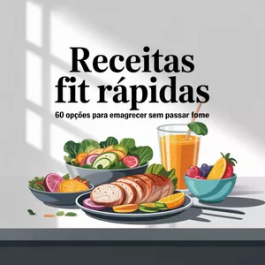Imagem de capa para o Ebook Receitas Fit Rápidas: 60  Opções para Emagrecer Sem  Passar Fome