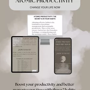 Cover image for Ebook Atomic productivity: The secret is in your habits