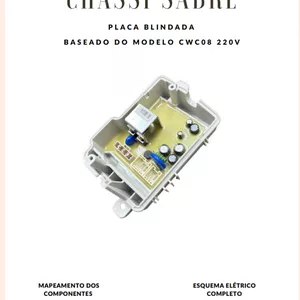 Imagem de capa para o Ebook Mapeamento placa blindada CWC08 + esquema elétrico da PCB