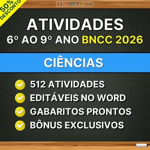 Imagem do curso CIÊNCIAS - Atividades do 6º ao 9º ano - BNCC 2026
