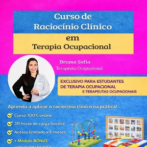 Imagem de capa para o Curso online CURSO: RACIOCÍNIO CLÍNICO EM TERAPIA OCUPACIONAL