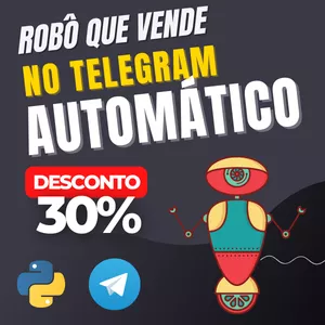 Imagem de capa para o Curso online Curso Criação de Robô de vendas no Telegram com Python