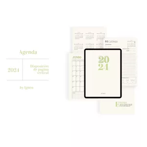 Imagen de portada para Ebook Agenda 2024 A4 Imprimible/Digital (Español)