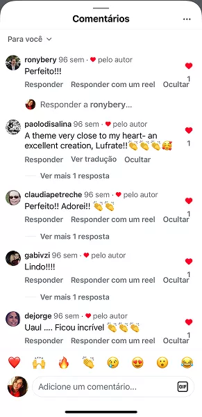O que as clientes dizem, recomendações e testimonials do Curso Meu Primeiro Zoológico - Modele 25 Animais em Pasta Americana no Instagram