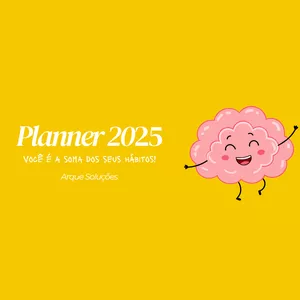 Imagem de capa para o Ebook Planner Arque – Organização e Planejamento para a Vida (Capa amarela)