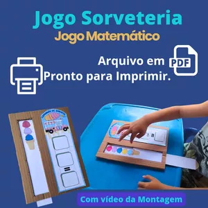 Imagem de capa para o Ebook Jogo Matemático - Sorveteria 