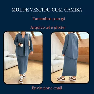 Imagem de capa para o Ebook Molde Vestido Com Camisa